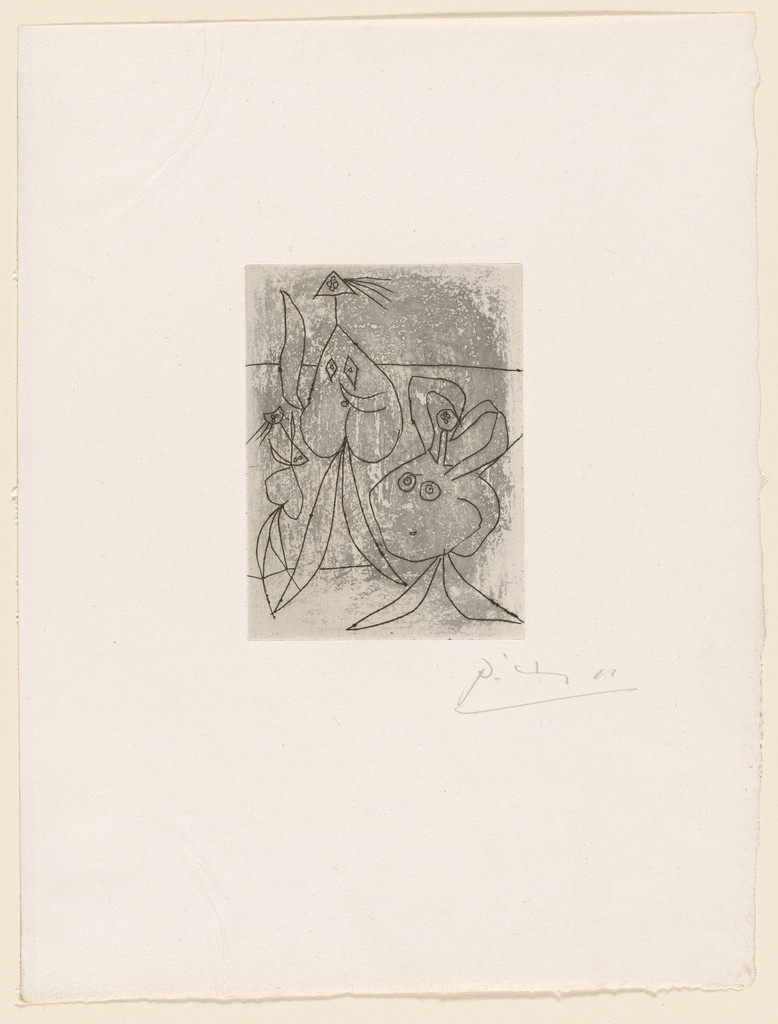 On the Beach, Three Bathers (plate, folio 39) from 23 Gravures