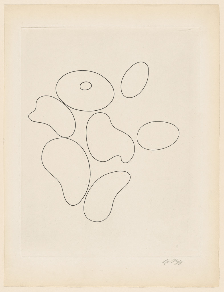 Composition with Seven Elements (plate, folio 5) from 23 Gravures, Jean (Hans) Arp, 1935