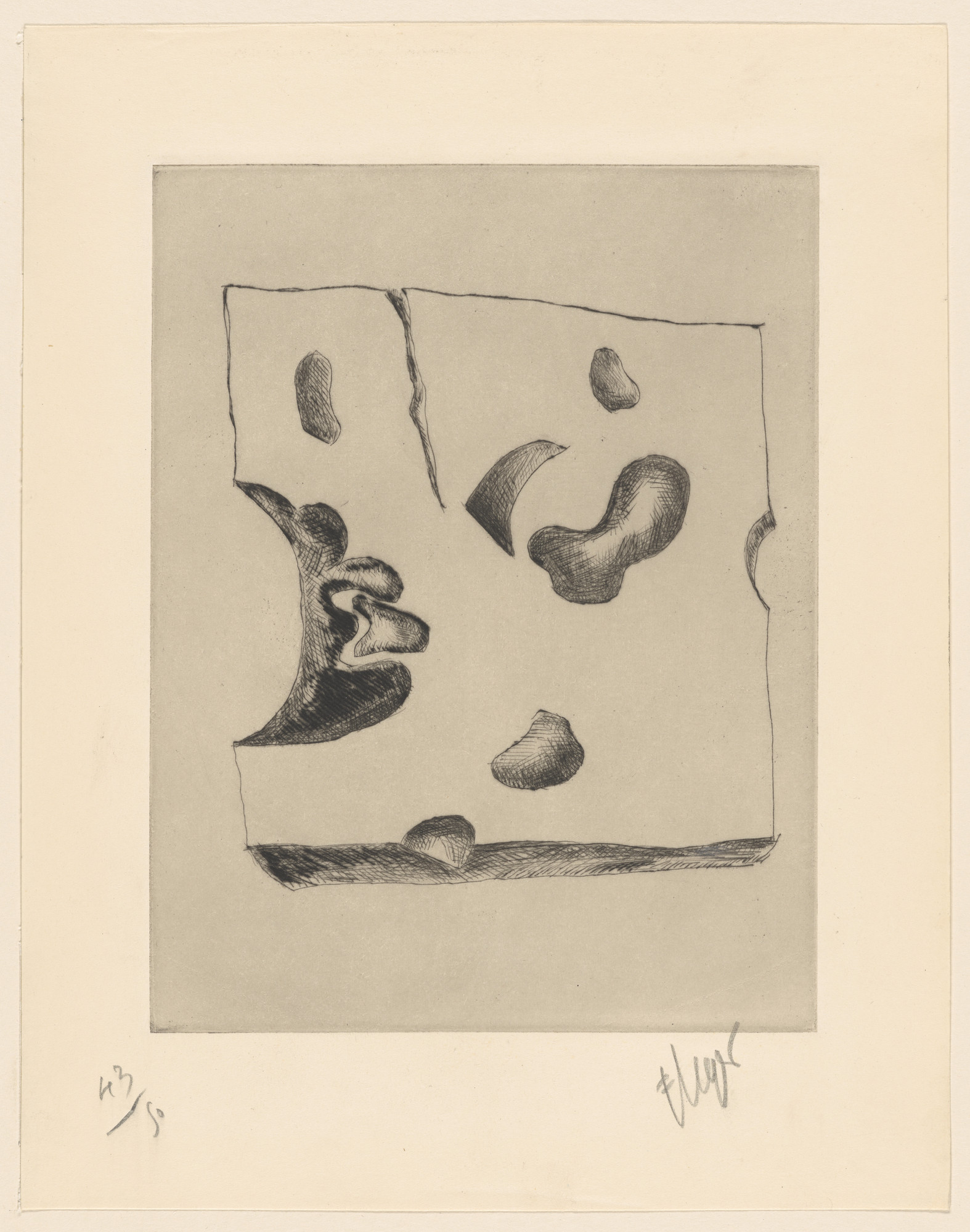 Fernand Léger. Piece of Gruyère ( Morceau de gruyère ) (plate, folio 27) from 23 Gravures