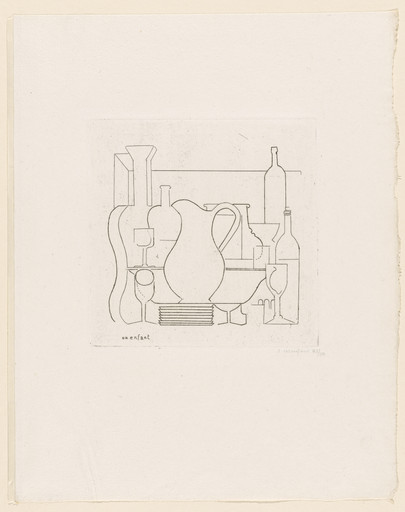 Arrangement (Fugue) (plate, folio 37) from 23 Gravures