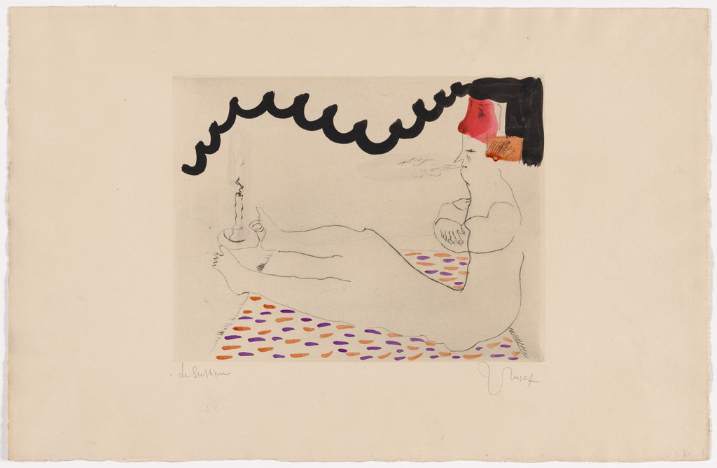 The Skeptic, plate from the illustrated book Baroques