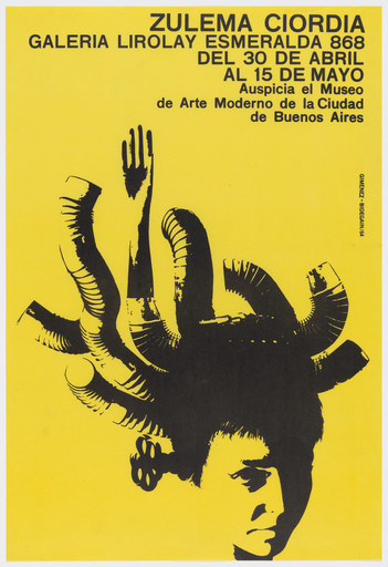 Poster for Zulema Ciordia at Galeria Lirolay Esmeralda 868