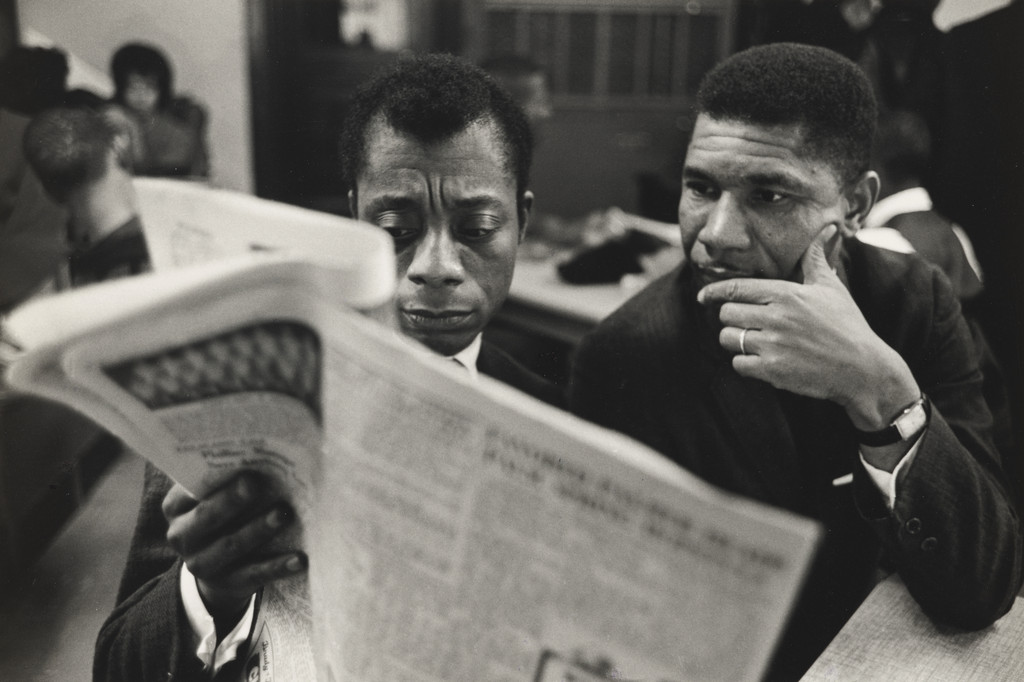 James Baldwin with Medgar Evers, Mississippi