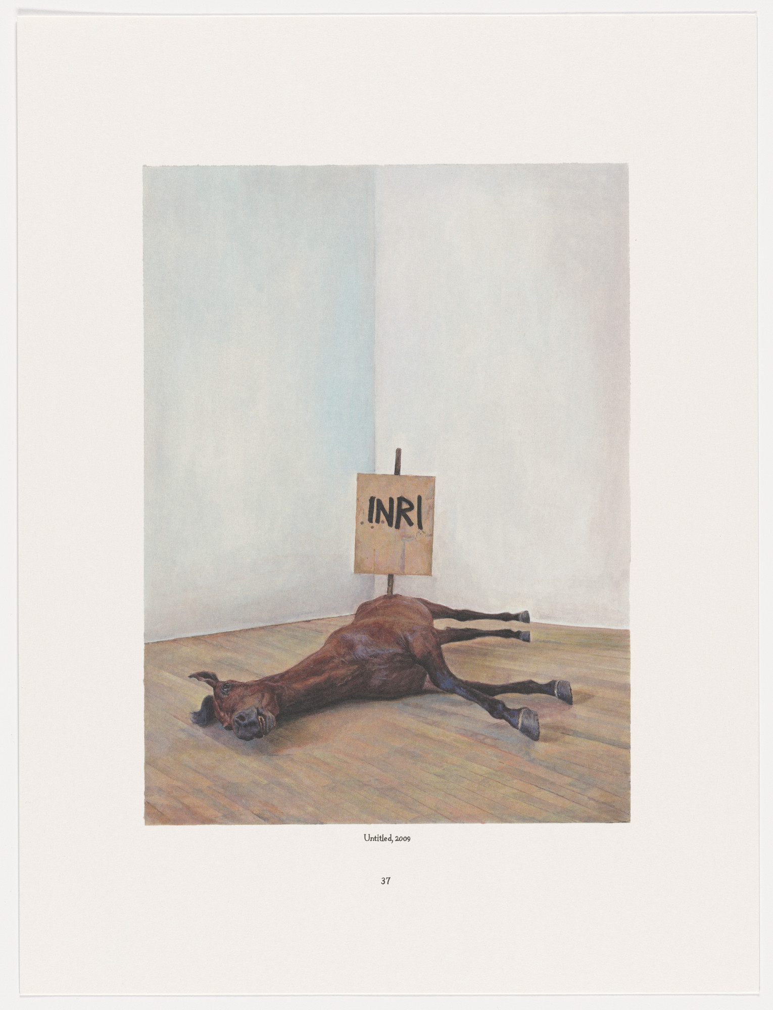 Maurizio Cattelan. Page from The Three Qattelan