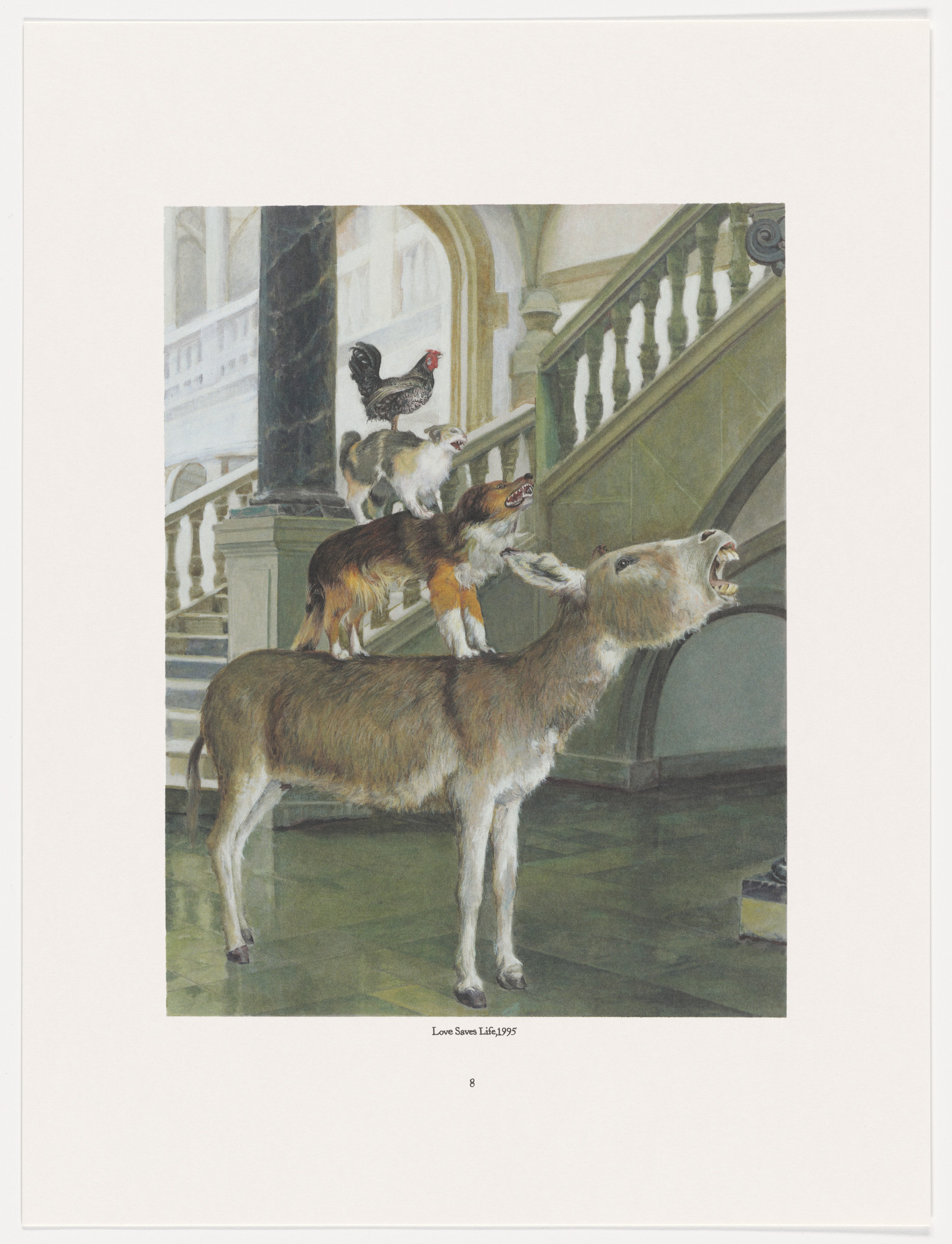 Maurizio Cattelan. Page from The Three Qattelan