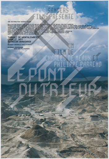 Poster for the film Le pont du trieur (The Sorter's Bridge) [Directed by Charles de Meaux and Philippe Parreno]