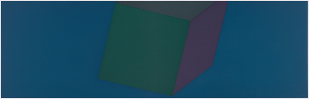 One Cube with Colors Superimposed (Blue)