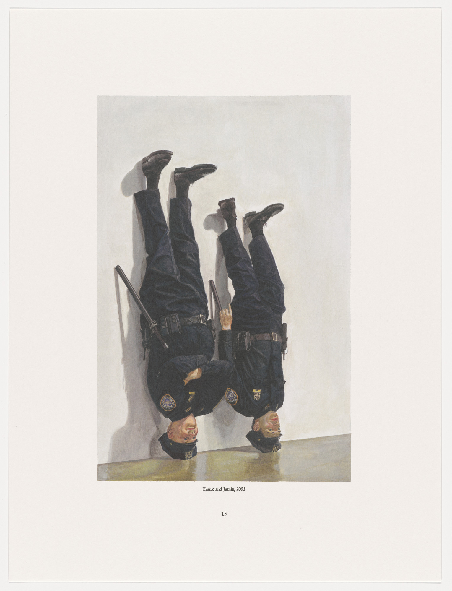 Maurizio Cattelan. Page from The Three Qattelan