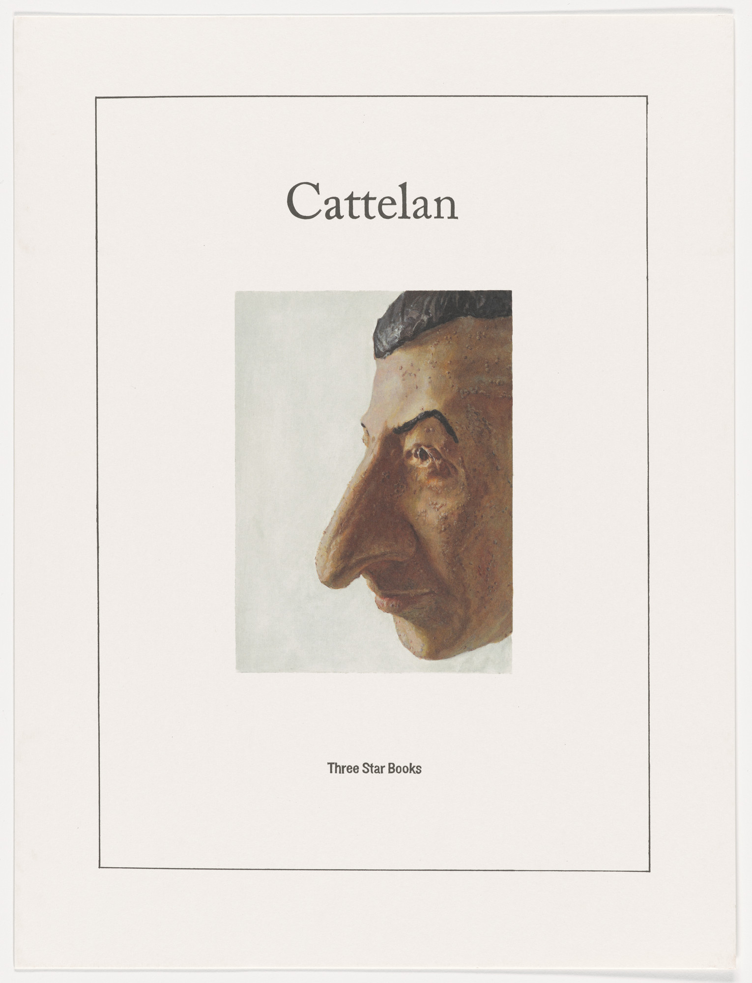 Maurizio Cattelan. Page from The Three Qattelan