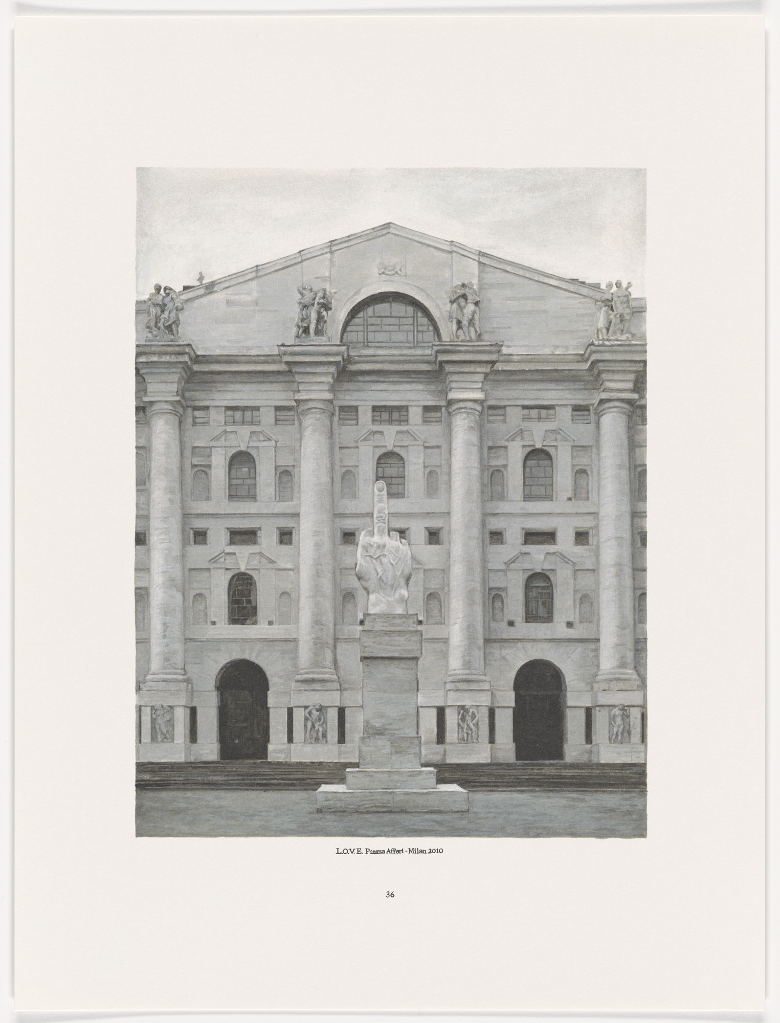 Maurizio Cattelan. Page from The Taste of Others