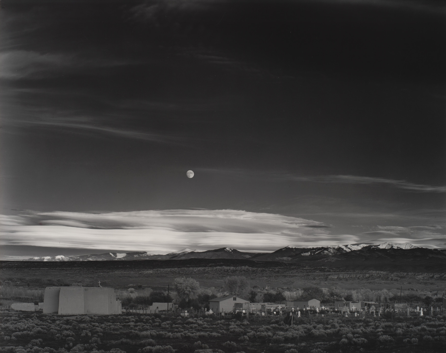 Ansel Adams. Moonrise, Hernandez, New Mexico. 1941