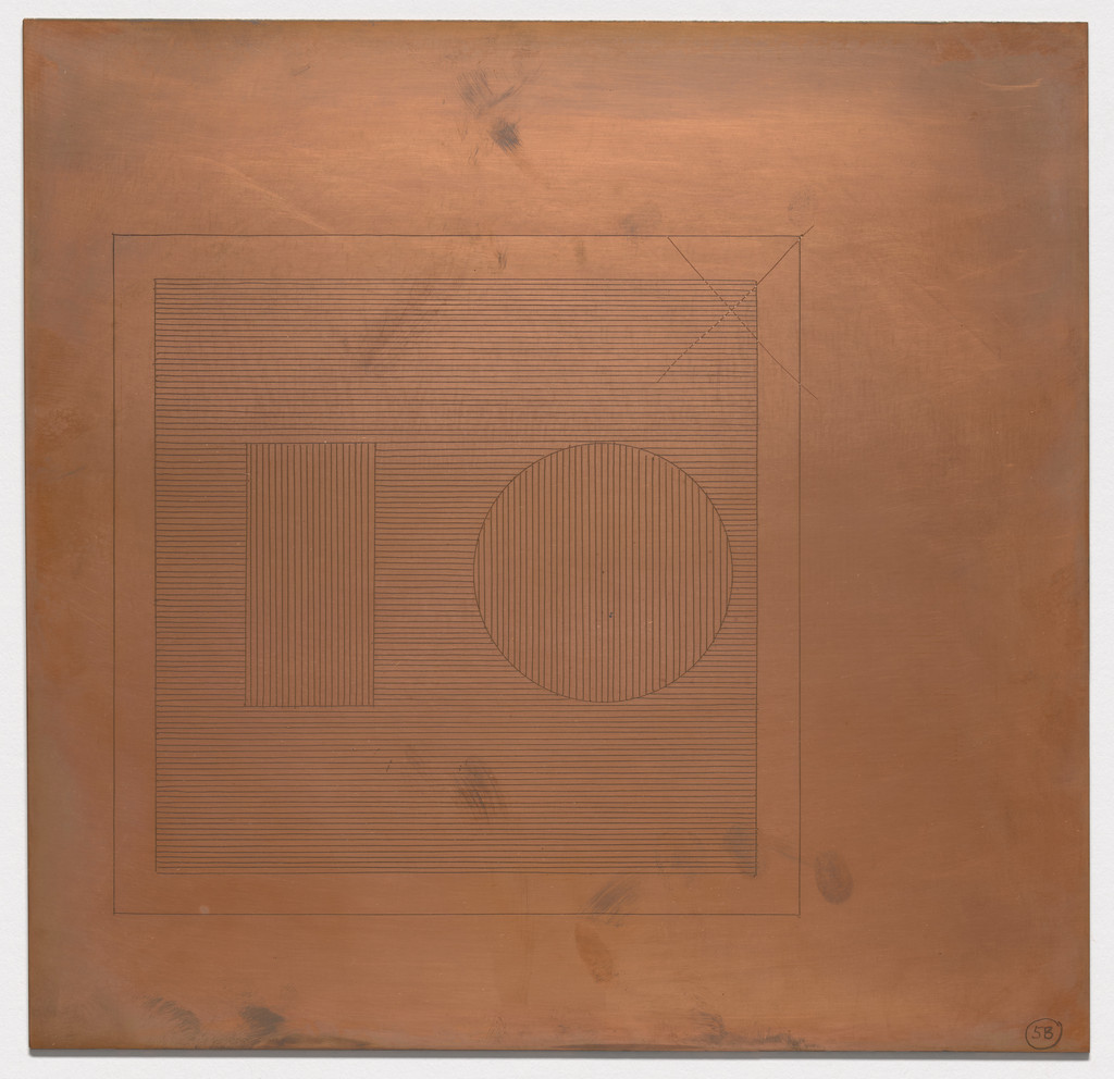 64 cancelled copperplates for Six Geometric Figures and All Their Combinations, Volume I