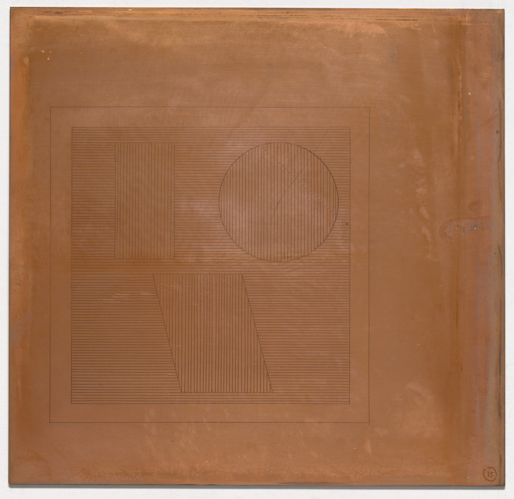 63 cancelled copperplates for Six Geometric Figures and All Their Combinations, Volume II