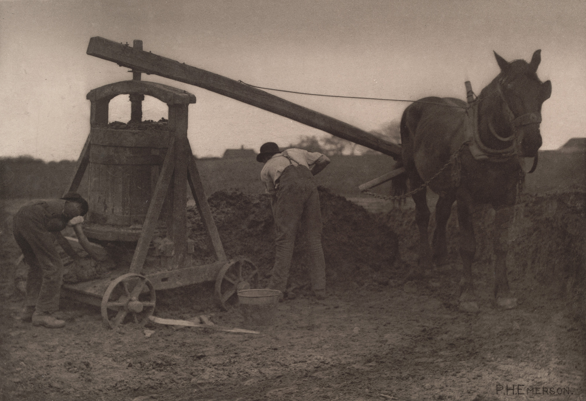 Peter Henry Emerson. _The Clay Mill _ from Pictures of East Anglian Life (1888). c. 1887