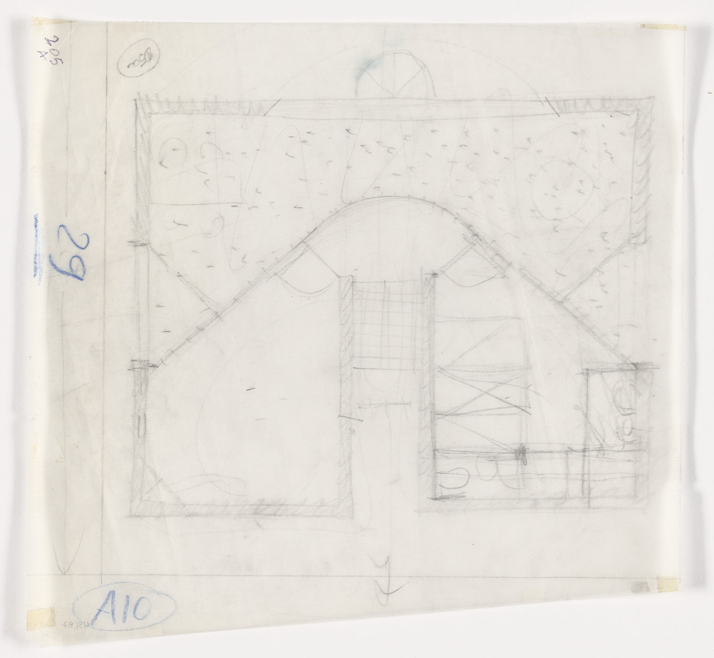 House, Pregassona, Switzerland (Plan, preliminary sketch)
