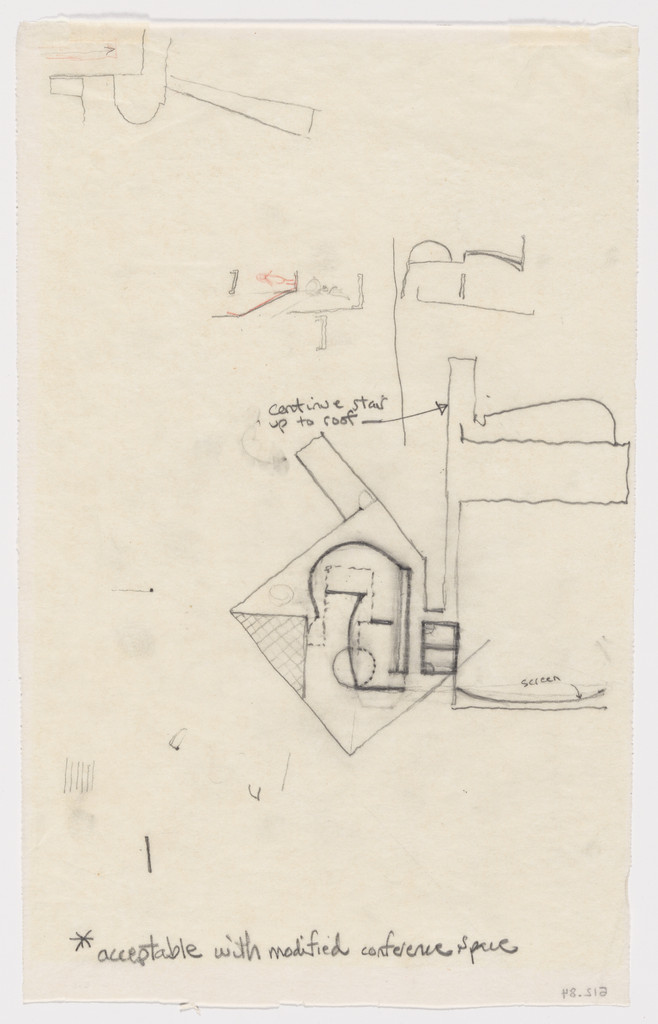 The Atheneum, New Harmony, IN (Preliminary sketch: plan)