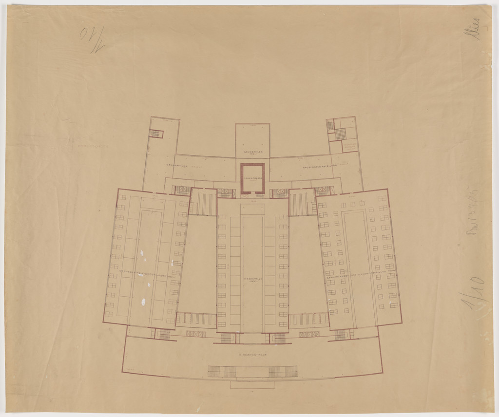 Reichsbank Project, Berlin-Mitte, Germany (Ground-floor plan.)
