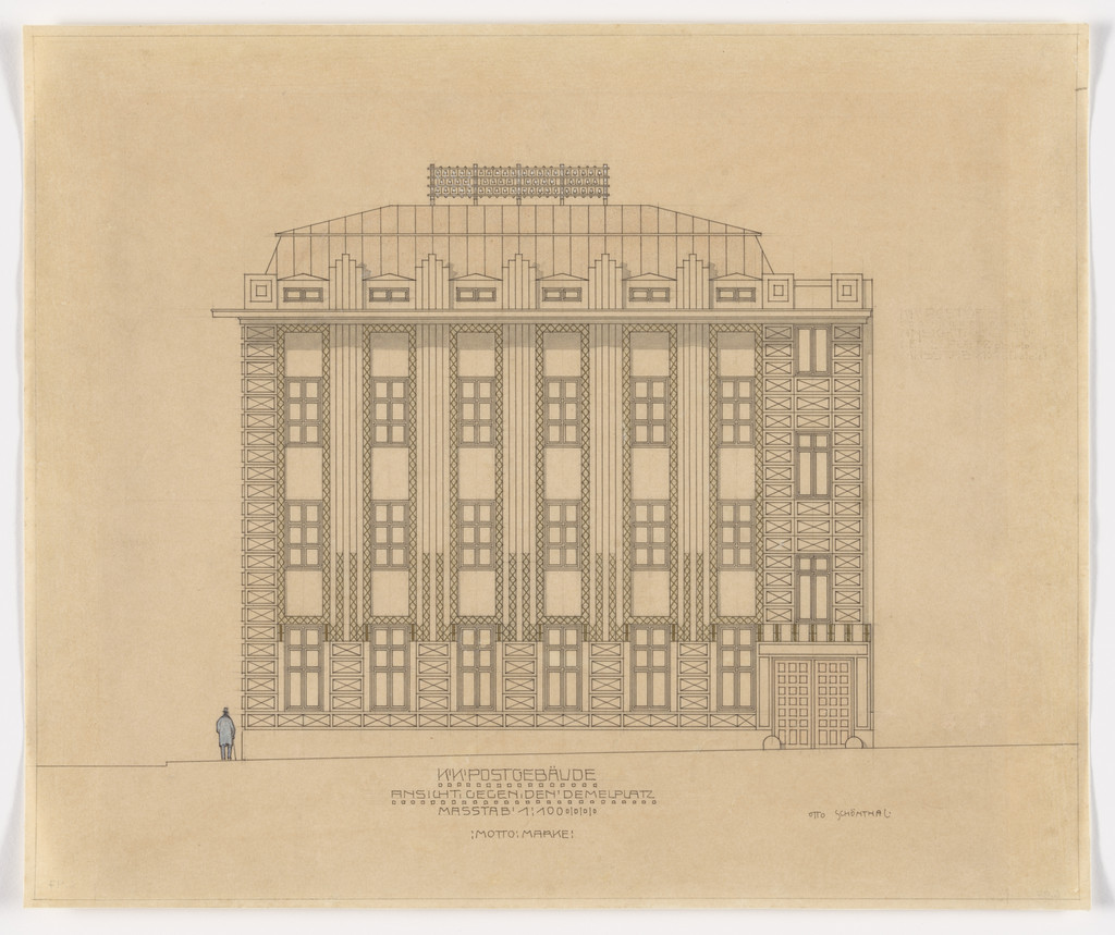 Imperial Post Office, Teschen, Austria (Elevation)