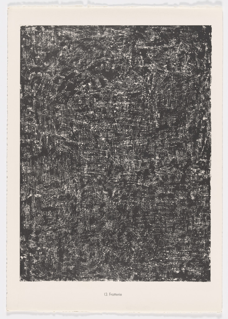 Rubbing (Frotterie) from the portfolio Scrap Plates II (Planches de rebut II) from Phenomena (Les Phénomènes)