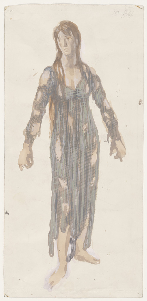 Nobilissima Visione or St. Francis, design for ballet (Poverty/Woman in Rags)