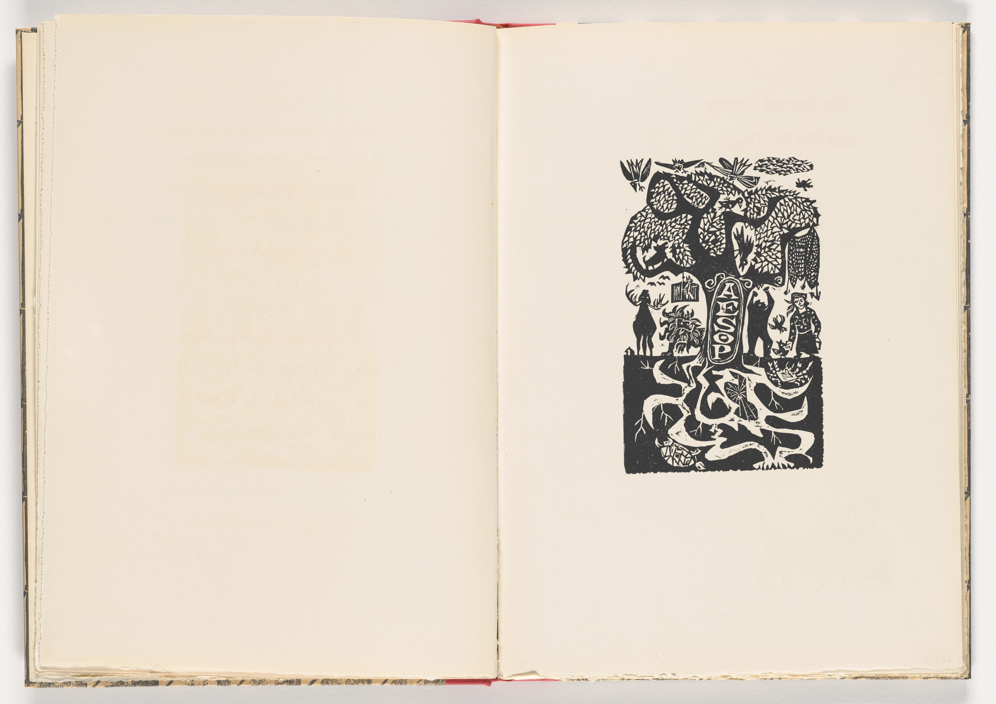 Antonio Frasconi. Plate from 12 Fables of Aesop