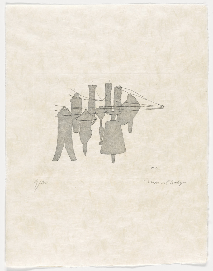Duplicate of The Nine Malic Moulds and The Capillary Tubes (supplementary suite, plate 8) from The Large Glass and Related Works, Vol. 1