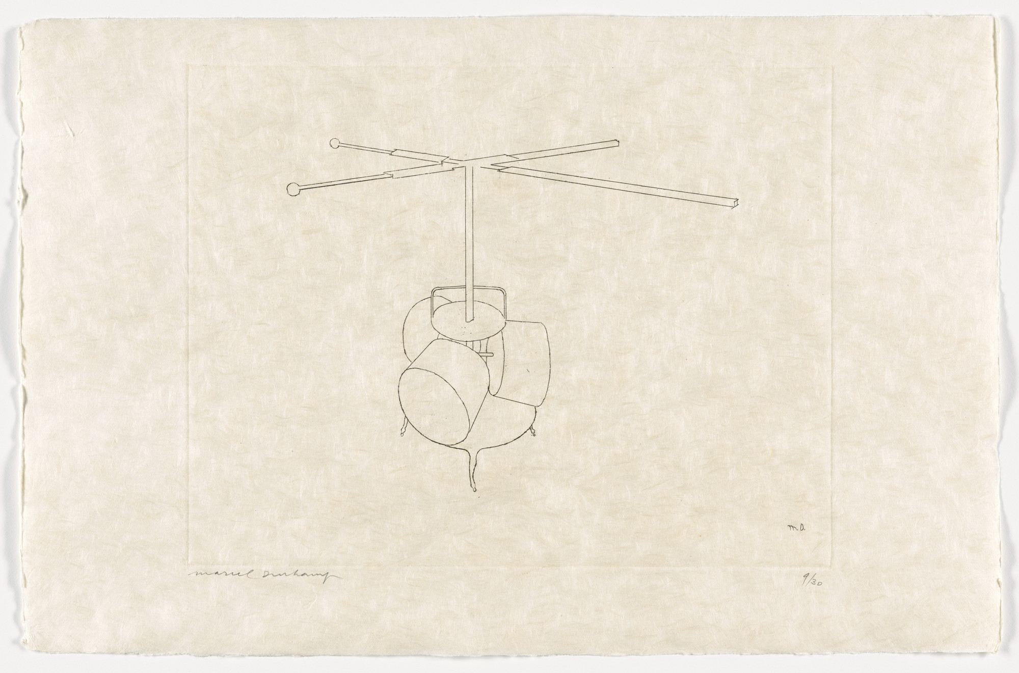 Marcel Duchamp. First state of The Chocolate Grinder and The