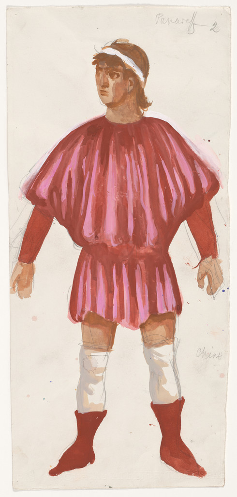 Nobilissima Visione or St. Francis, design for ballet (Companion/Man in Red Toga)