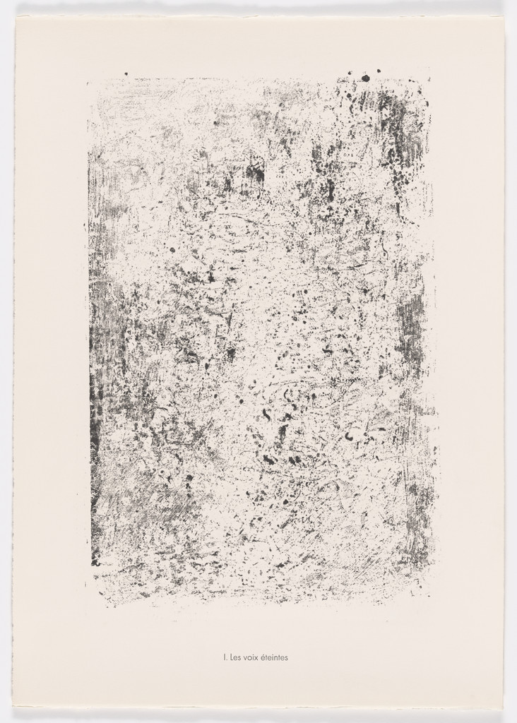 Extinguished Voices (Les Voix éteintes) from the portfolio Scrap Plates II (Planches de rebut II) from Phenomena (Les Phénomènes)