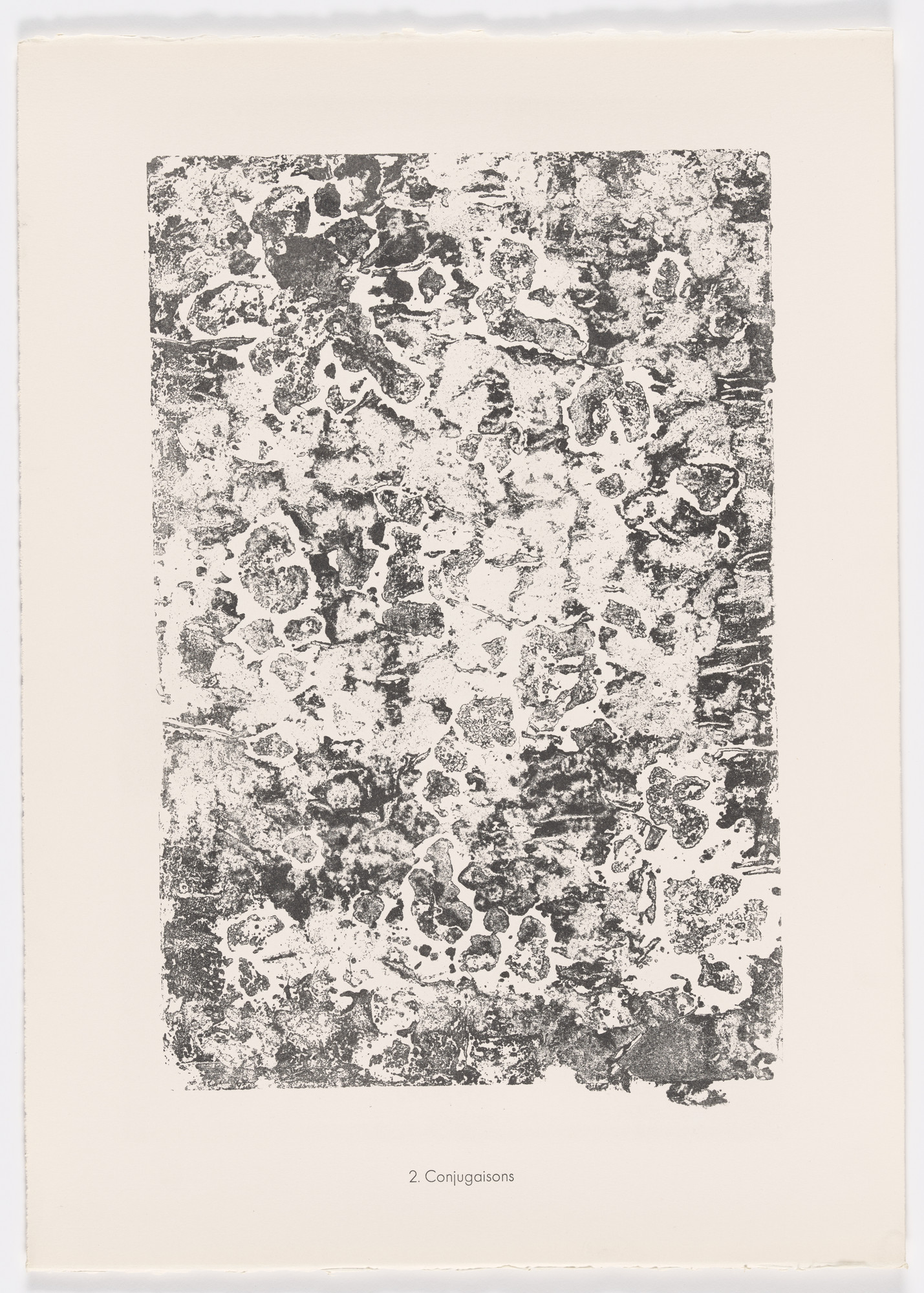 Jean Dubuffet. Conjugations ( Conjugaisons ) from the portfolio Scrap Plates II ( Planches de rebut II ) from Phenomena ( Les Phénomènes )