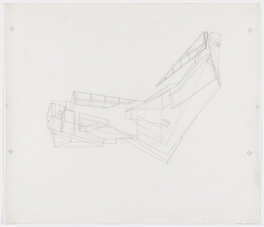 Twin House, Liberty, New York (Concept drawing), Thomas Leeser, 1990–1991
