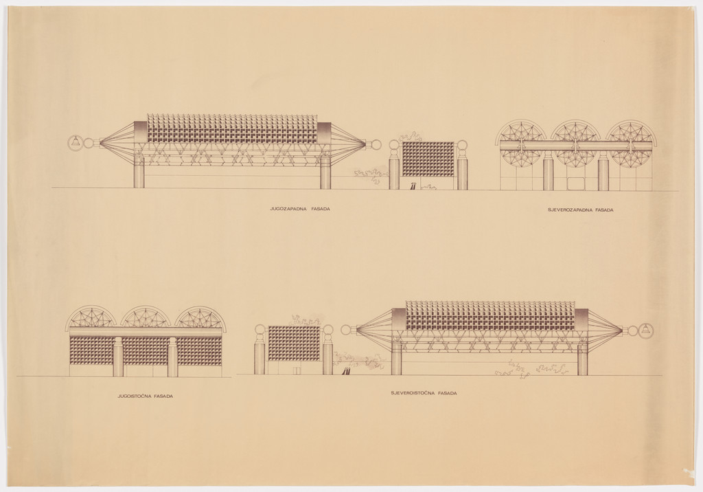 Roman Catholic Cathedral, Mostar, Bosnia and Herzegovina (Elevations)