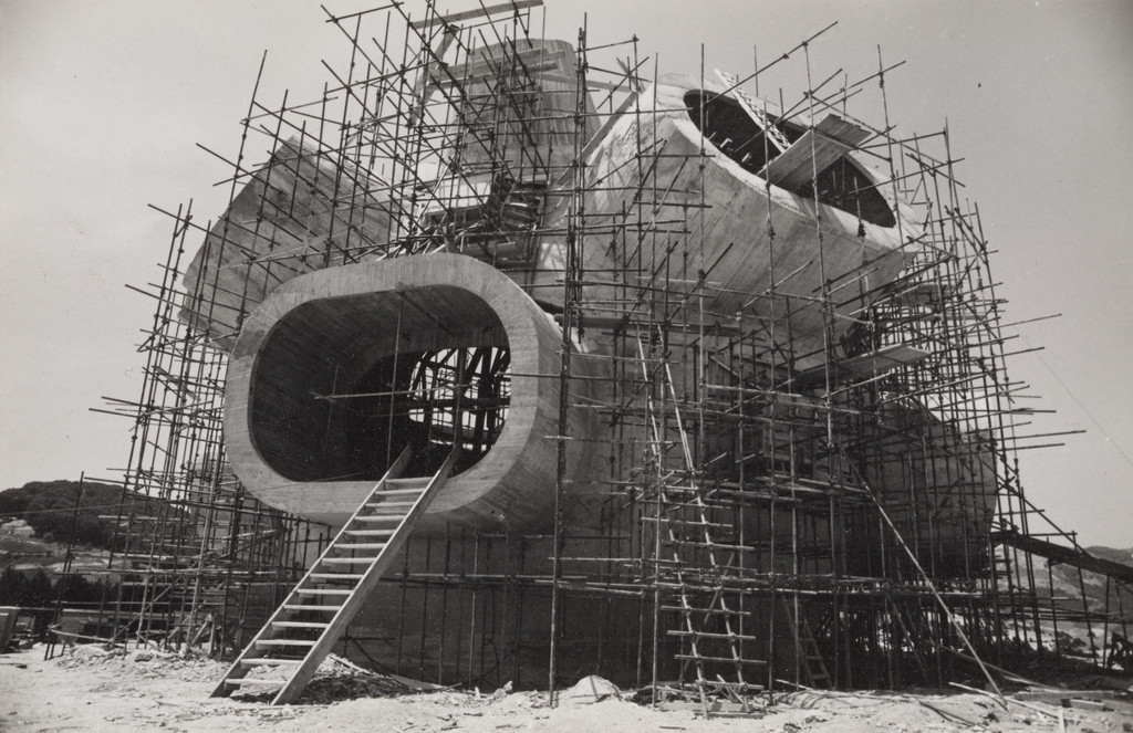 Monument to the Ilinden Uprising, Kruševo, Macedonia (Exterior view of monument under construction, 1973)