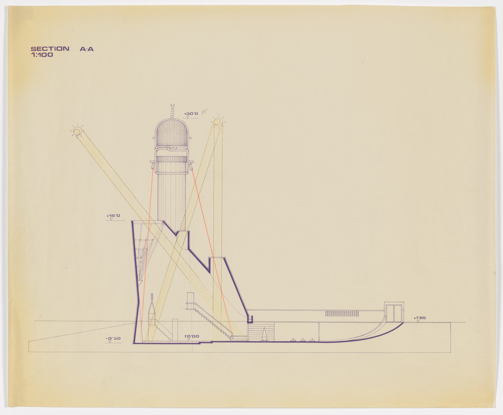 Šerefudin White Mosque, Visoko, Bosnia and Herzegovina (Section with study of natural light)