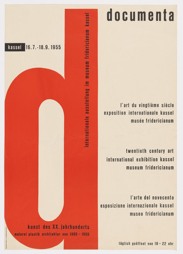 Poster for the first documenta exhibition