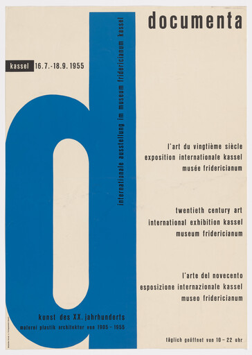 Poster for the first documenta exhibition
