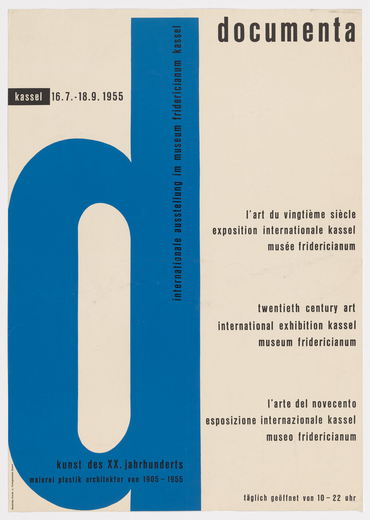 Poster for the first documenta exhibition