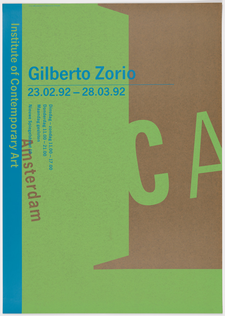 Gilberto Zorio at the Institute of Contemporary Art, Amsterdam
