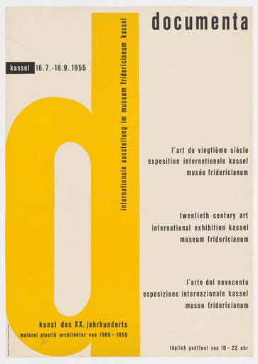 Poster for the first documenta exhibition