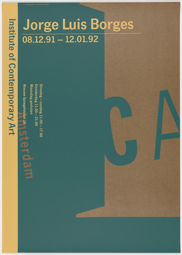 Jorge Luis Borges at the Institute of Contemporary Art, Amsterdam