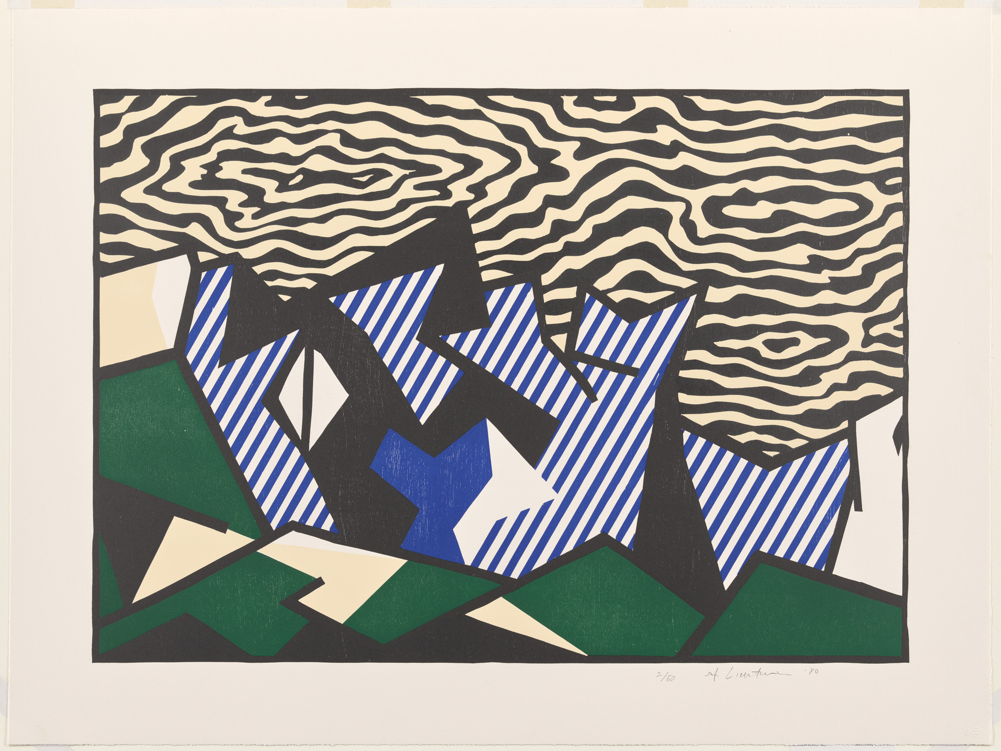 Roy Lichtenstein. Morton A. Mort from Expressionist Woodcuts