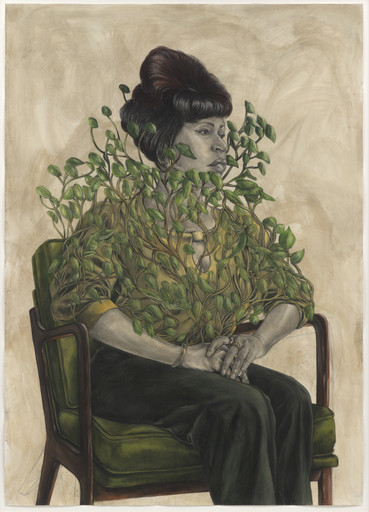 Robert Pruitt. Woman with Lizards
