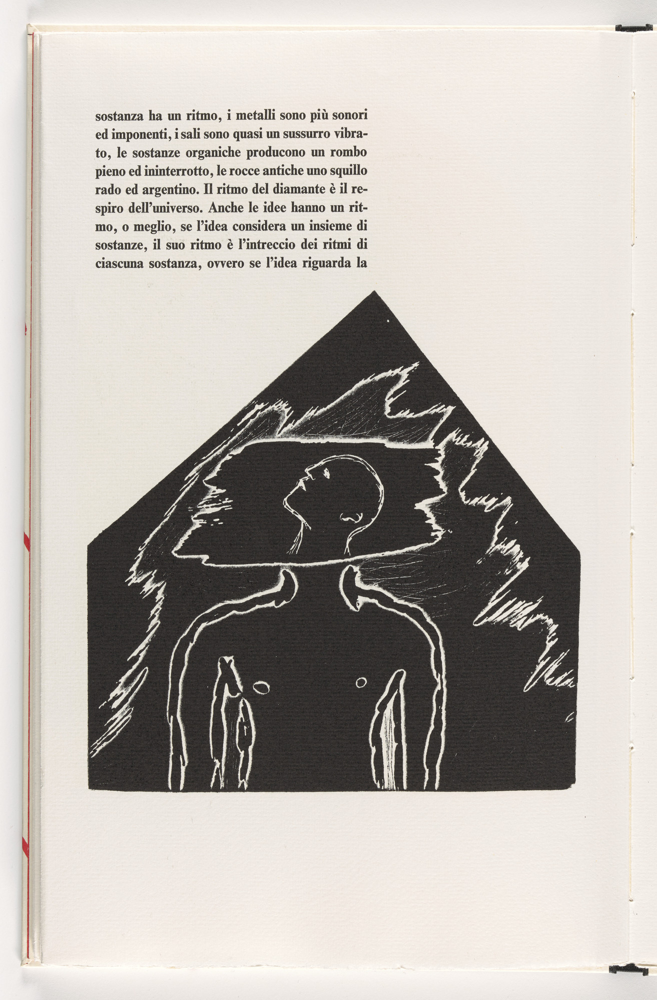 Mimmo Paladino. In-text plate (folio 20) from Piccolo circolo chiuso (Small Closed Circle)