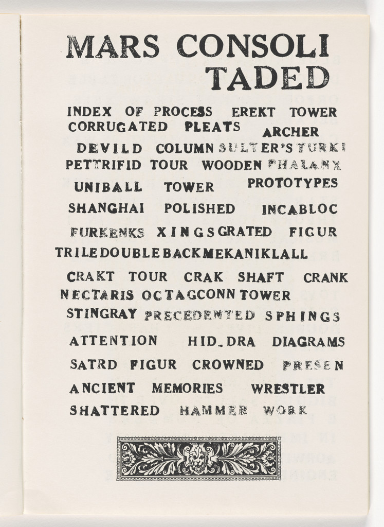 In-text plate (folio 9) from Metafisikal Translations, Eduardo Paolozzi, 1962