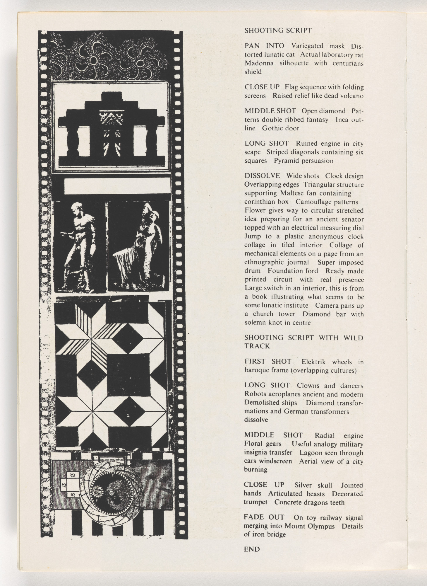 Eduardo Paolozzi. In-text plate (folio 3 verso) from Metafisikal Translations