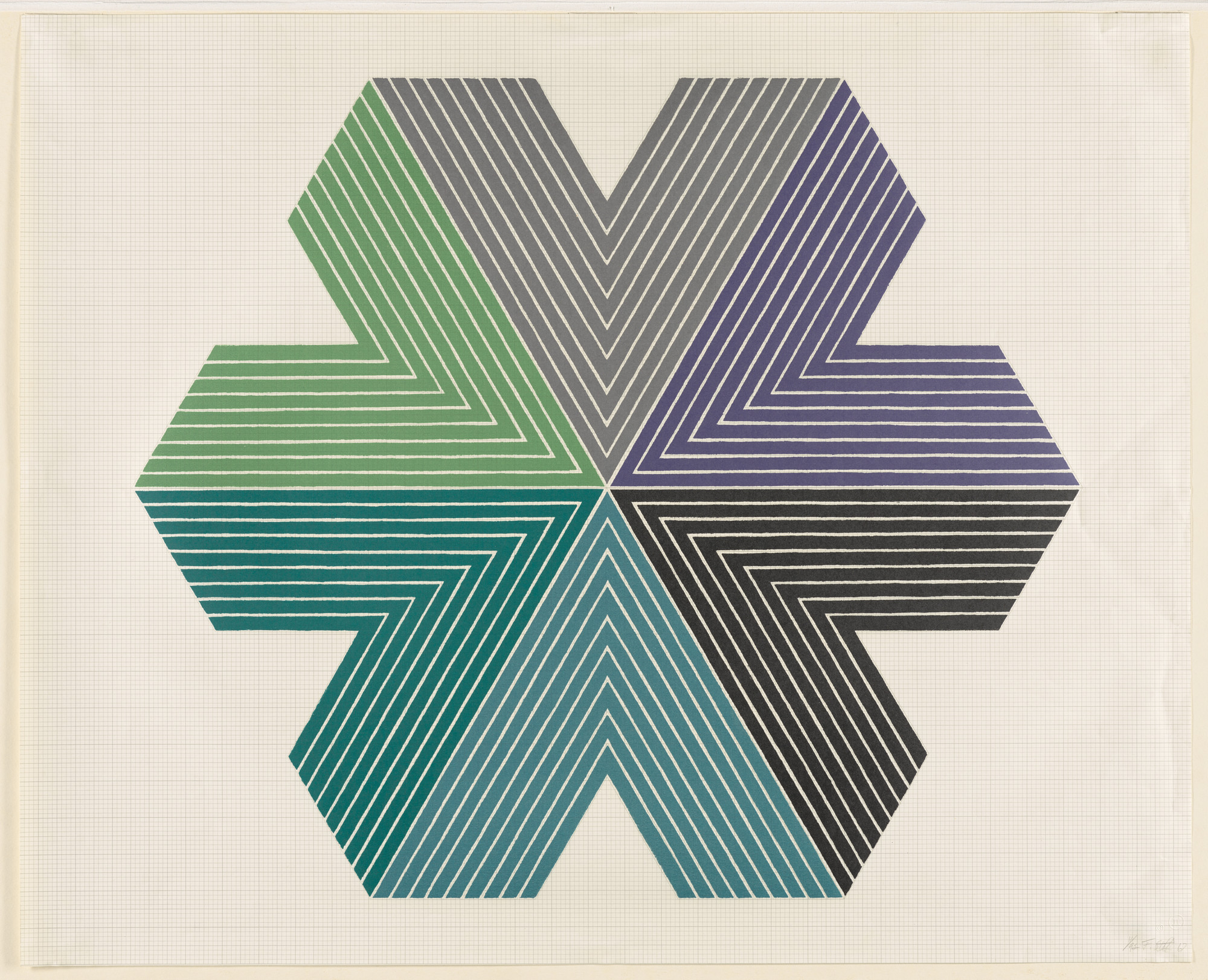 Frank Stella. Star of Persia II from the Star of Persia Series
