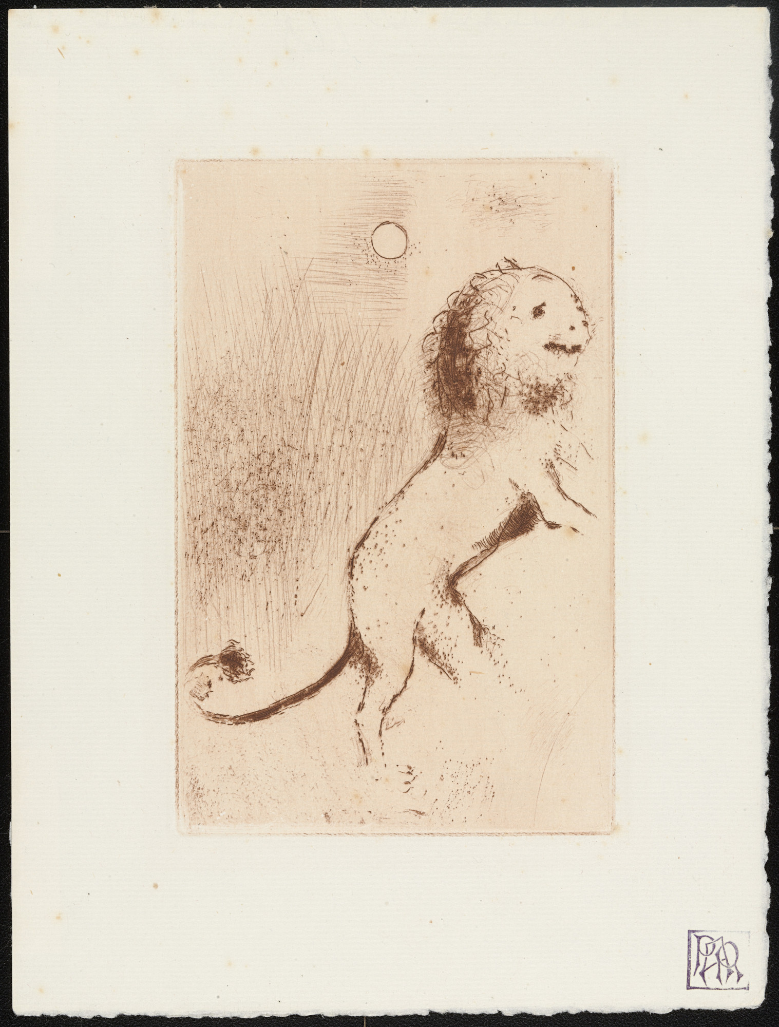 Marc Chagall. Pride I ( L'Orgeuil I ) from The Seven Deadly Sins ( Les Sept péchés capitaux )