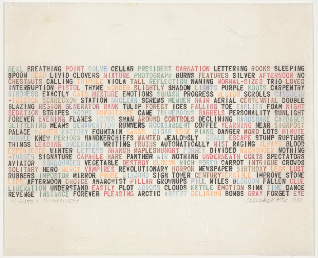 21 x 21, Leandro Katz, 1972