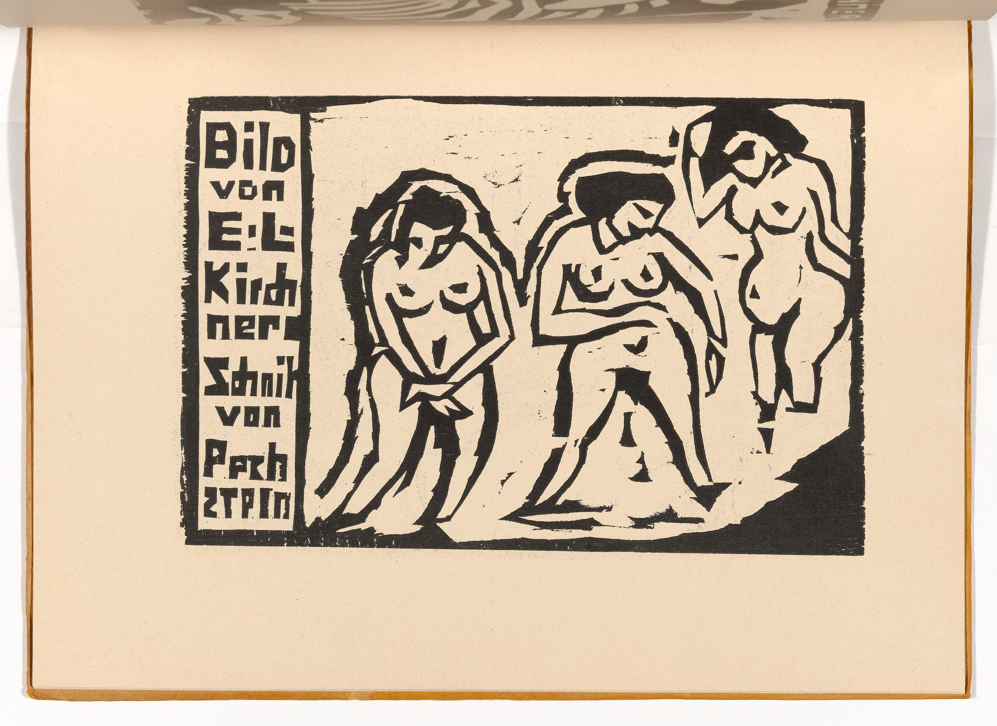 Max Pechstein. Bathers (Badende) (plate, folio 14) from KG Brücke