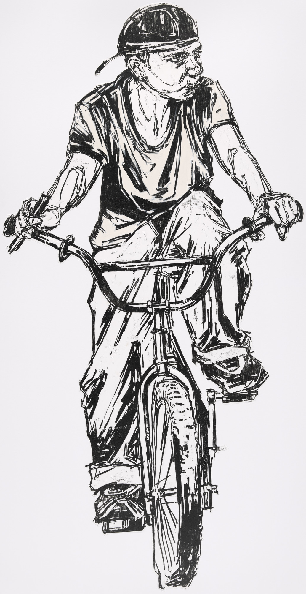 Swoon. Boy Riding Bike. 2003 | MoMA